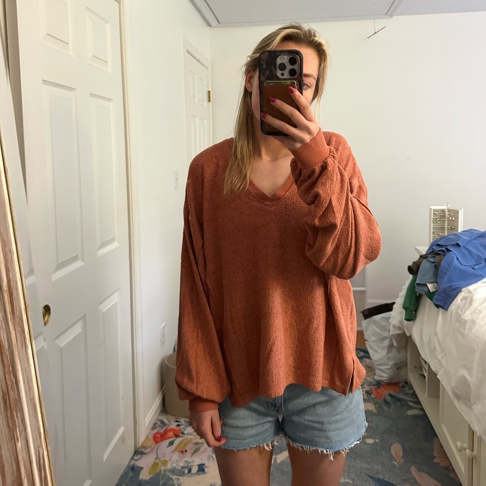 Urban Outfitters Brown V-Neck Sweater